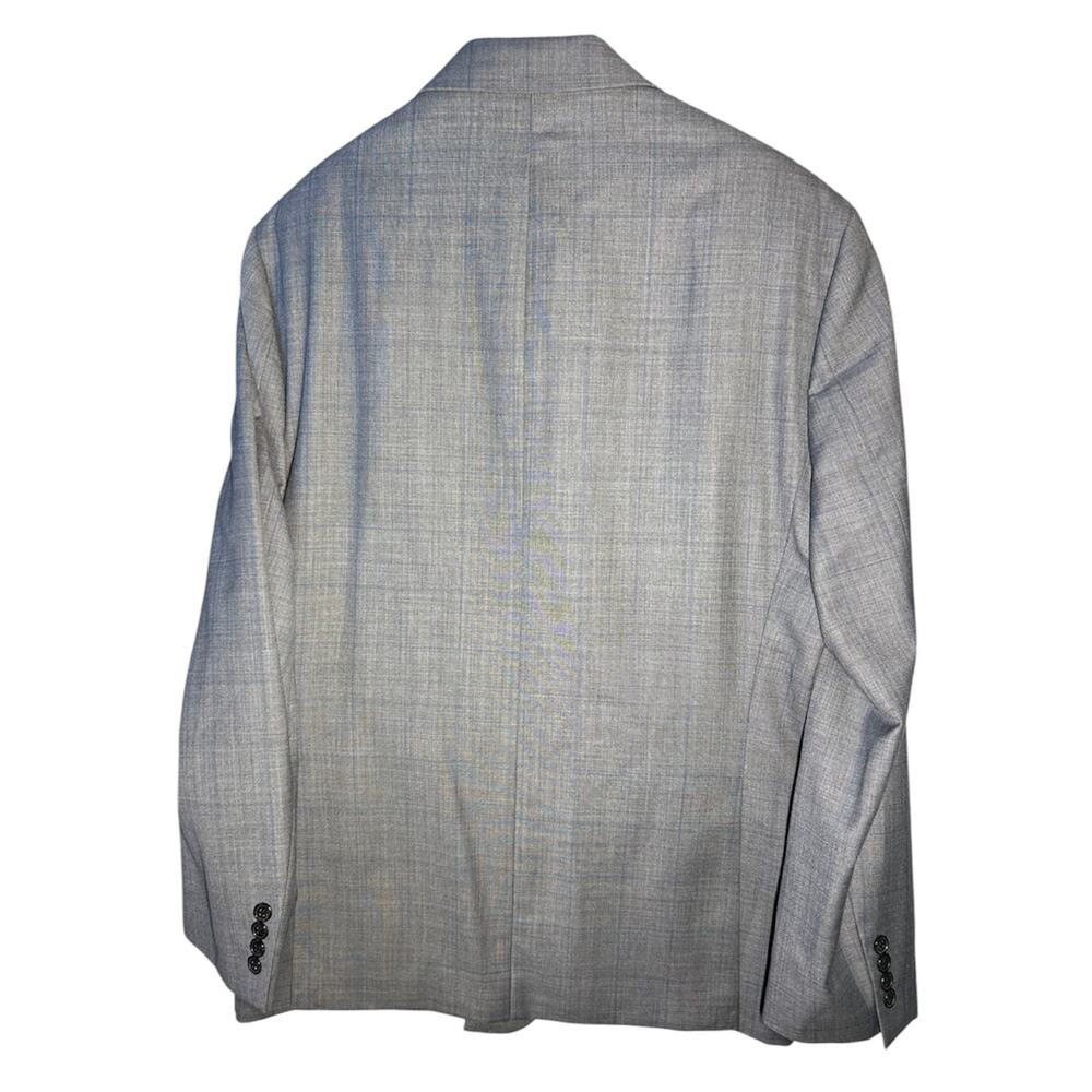 Lauren Ralph Lauren Men’s 42R Gray Wool Blend Suit Windowpane Check 36x30 - Picture 2 of 10